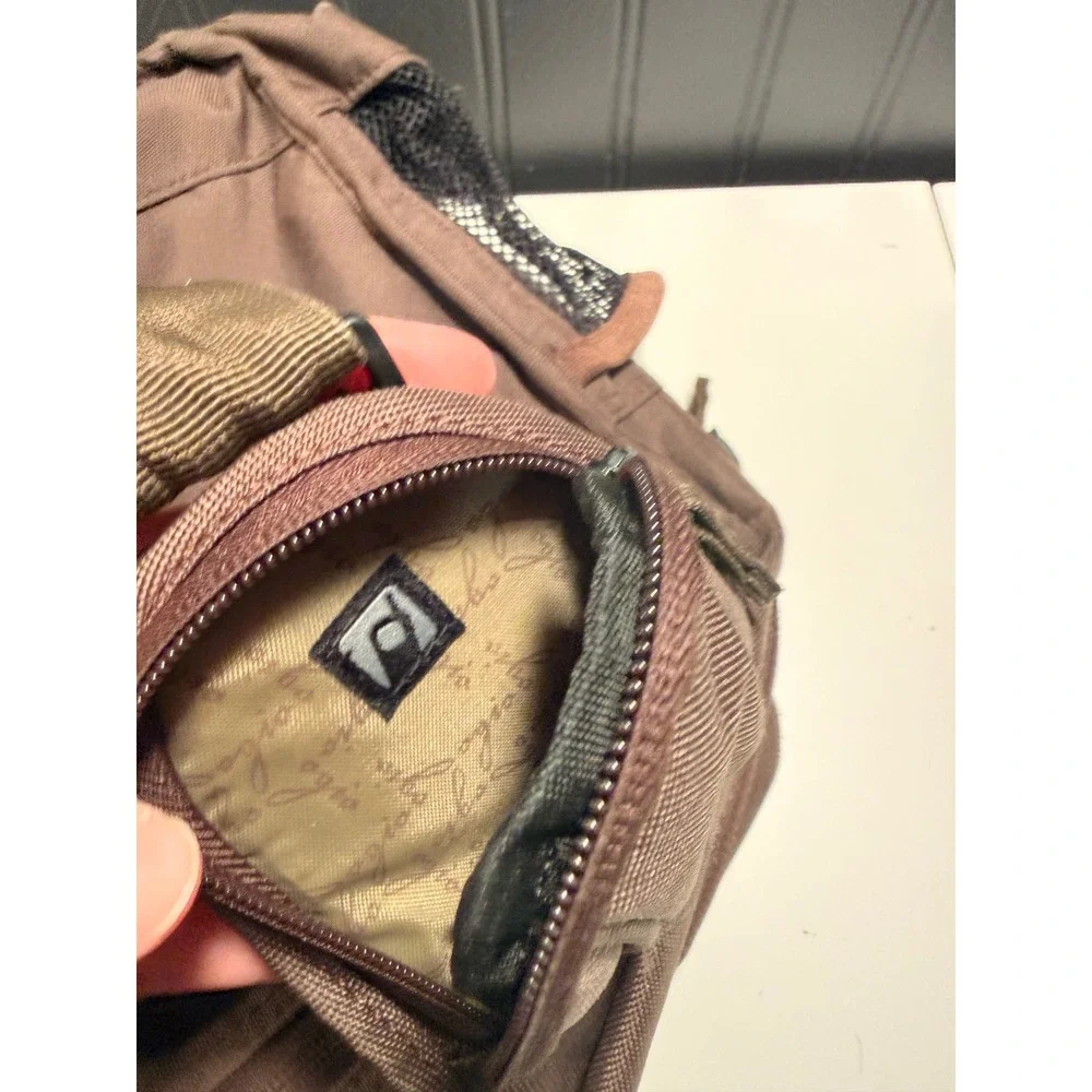 OGIO Hip Hop Messenger Bag Brown Plaid Tech Laptop Shoulder Bag Organizer
